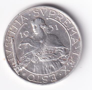 Moneta IUSTITIA. SUPREMA. LEX. ESTO 1931 - REPUBBLICA. DI. S. MARINO LIRE 10 R.