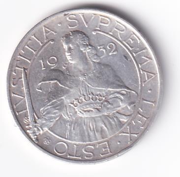 Moneta IUSTITIA. SUPREMA. LEX. ESTO 1932 - REPUBBLICA. DI. S. MARINO LIRE 10 R.