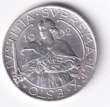 Moneta IUSTITIA. SUPREMA. LEX. ESTO 1932 - REPUBBLICA. DI. S. MARINO LIRE 10 R.