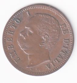 Moneta Regno d’Italia UMBERTO I RE D’ITALIA - 2 Centesimi 1900 Roma