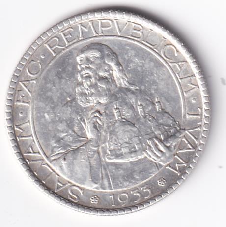 Moneta REPUBBLICA DI S. MARINO L. 20 - SALVAM. FAC. REMPUBLICAM. TUAM. 1935