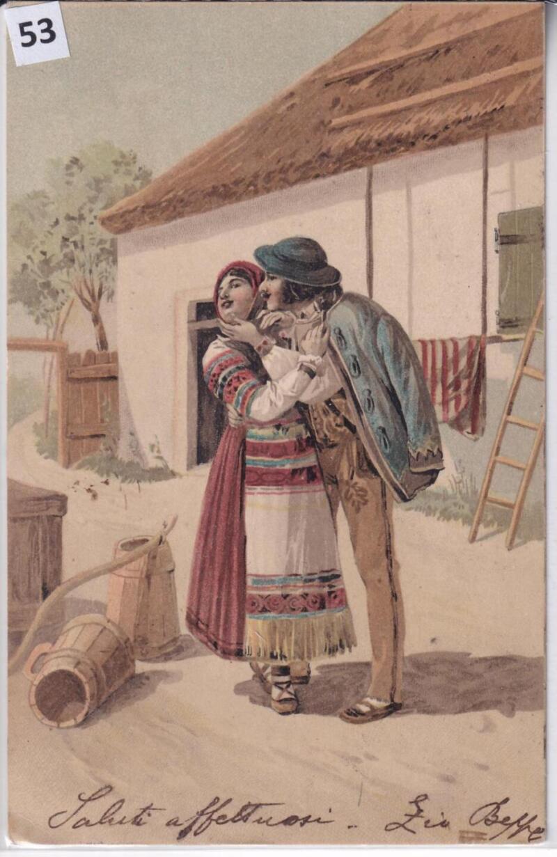 Cartolina ritratti d'epoca Wien - Vienna