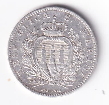 Moneta REPUBBLICA DI S. MARINO - 2 LIRE 1898 R.