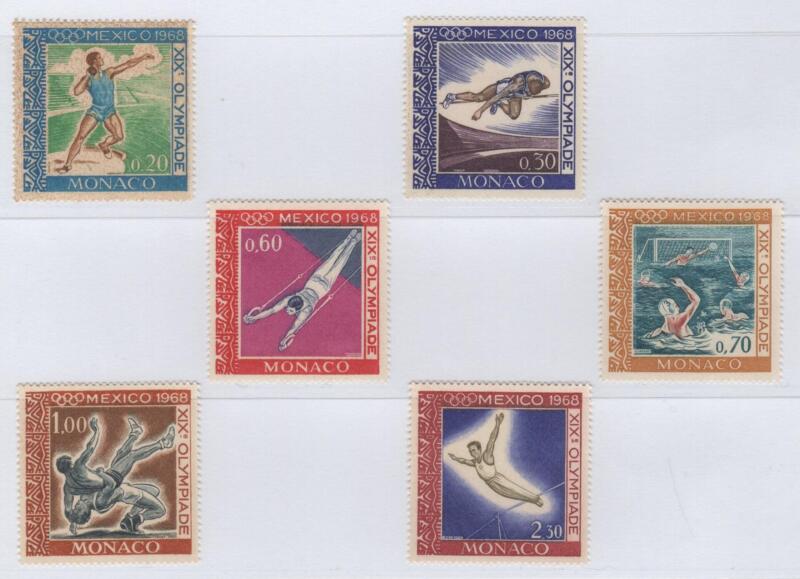 Francobolli Monaco Anno 1968 Giochi Olimpici del Messico