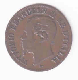 Moneta Regno d’Italia VITTORIO EMANUELE II RE D’ITALIA - 2 Centesimi 1867 Milano