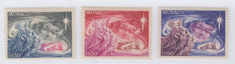 Francobolli Monaco Anno 1972 Natale