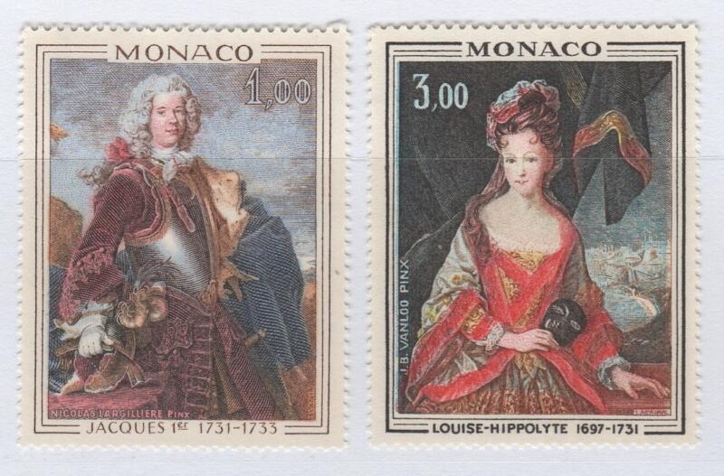 Francobolli Monaco Anno 1972 Ritratti di principi di Monaco