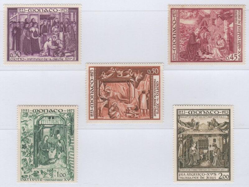 Francobolli Monaco Anno 1973 Natale