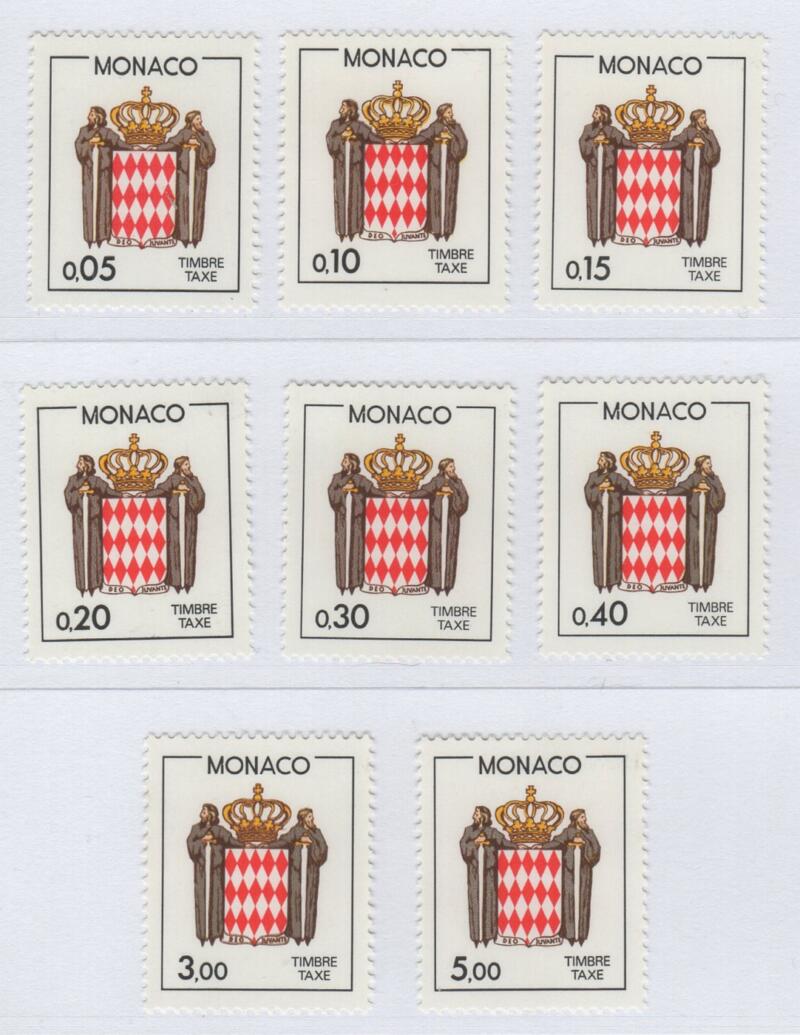 Francobolli Monaco Anno 1985 Segnatasse Stemma stilizzato